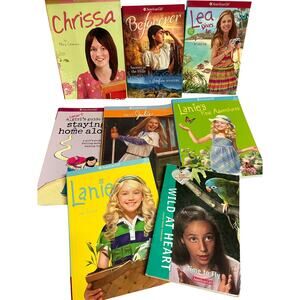 American Girl Book Lot of (8) Chrissa Lea, Lanie, Julie, Josefina, Staying Home‎